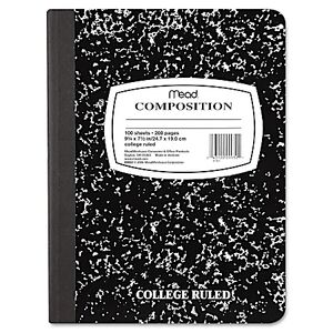 Mead Black and White Composition Notebook